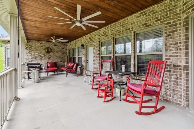 600 Avawam Dr, Richmond, KY 40475 - view of patio featuring ceiling fan
