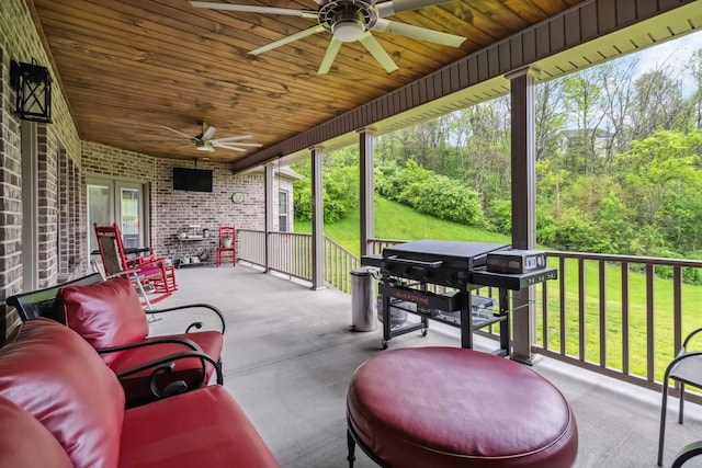 600 Avawam Dr, Richmond, KY 40475 - view of patio with a ceiling fan