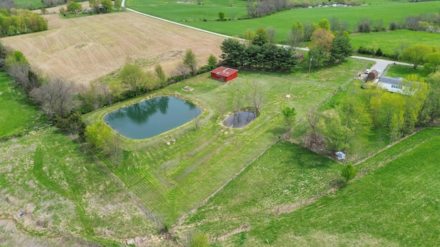 679 Mclain Rd, Springfield, KY 40069 - aerial view featuring a water view and a rural view