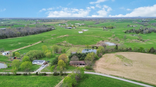 679 Mclain Rd, Springfield, KY 40069 - birds eye view of property with a rural view and a water view