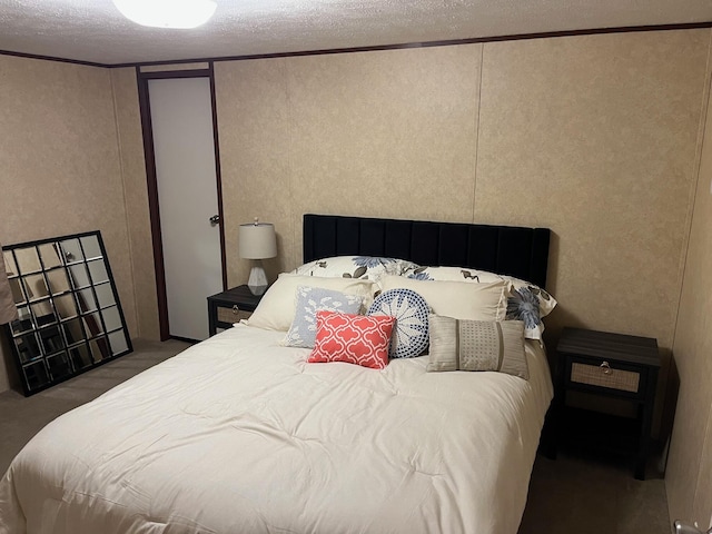 501 Smith Rd, Manchester, KY 40962 - carpeted bedroom featuring a decorative wall and a textured ceiling