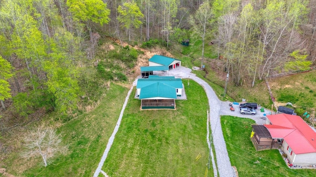501 Smith Rd, Manchester, KY 40962 - bird's eye view featuring a forest view