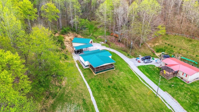 501 Smith Rd, Manchester, KY 40962 - aerial view featuring a wooded view
