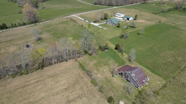 bird's eye view featuring a rural view
