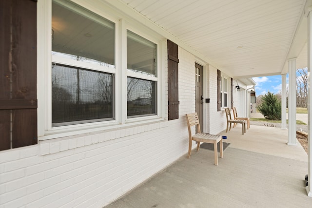 view of patio with covered porch