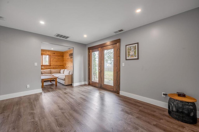 813 Westchester Dr, Lexington, KY 40502 - entryway featuring french doors, visible vents, and recessed lighting