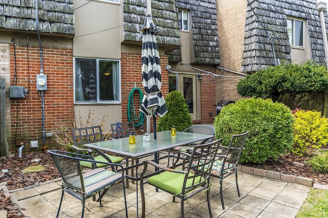 view of patio / terrace with outdoor dining space