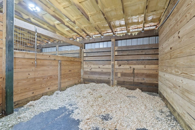 view of horse barn