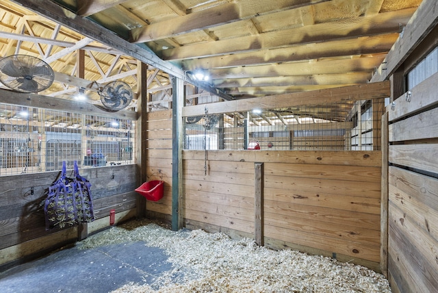 view of horse barn
