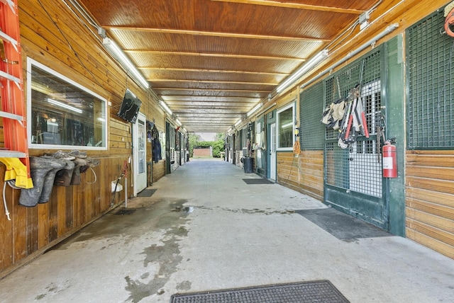 view of horse barn