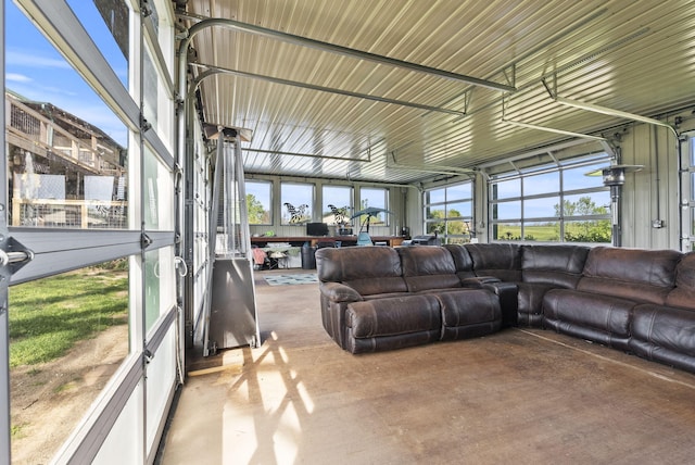 view of sunroom