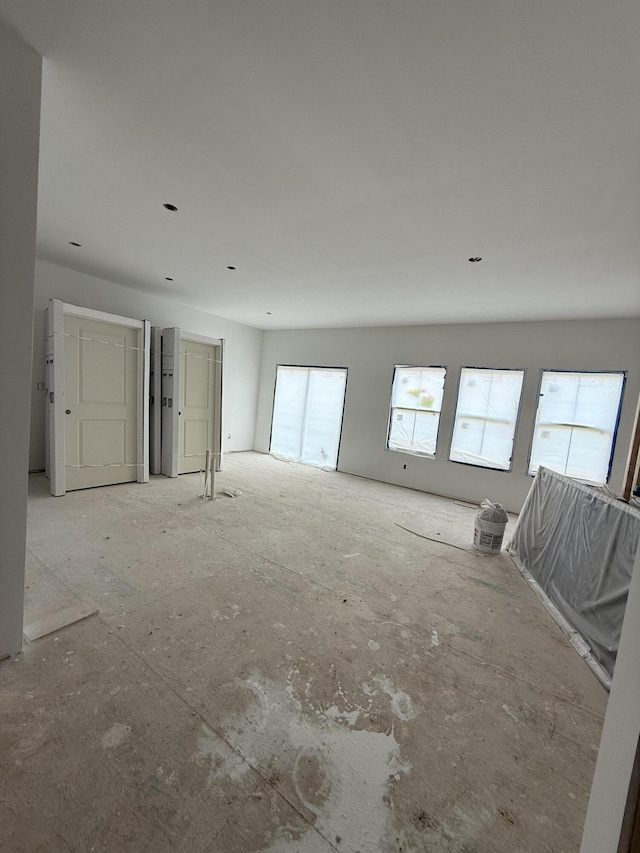 view of spare room
