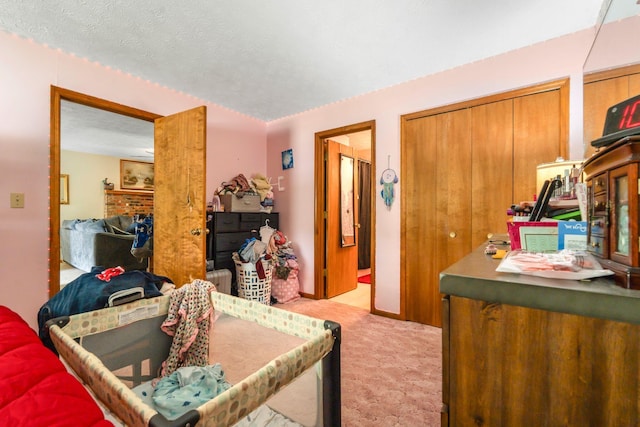 13955 Swallowfield Rd, Frankfort, KY 40601 - bedroom featuring light carpet and a textured ceiling