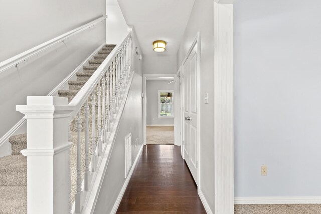 1025 Vineyard Way, Berea, KY 40403 - stairs featuring baseboards and wood finished floors