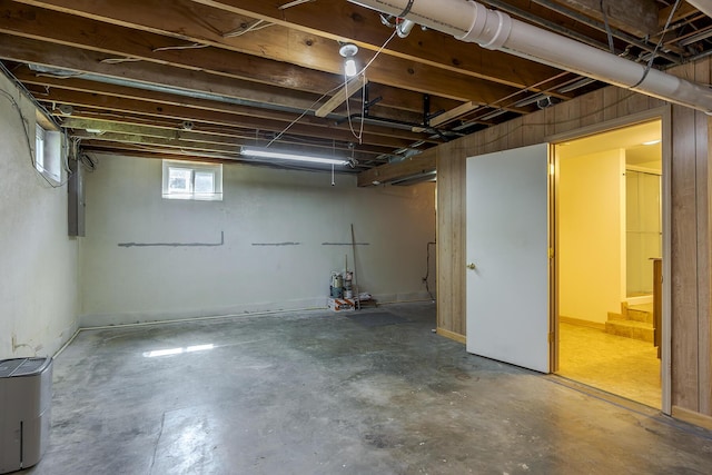 view of basement