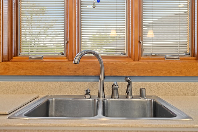 interior details featuring a sink