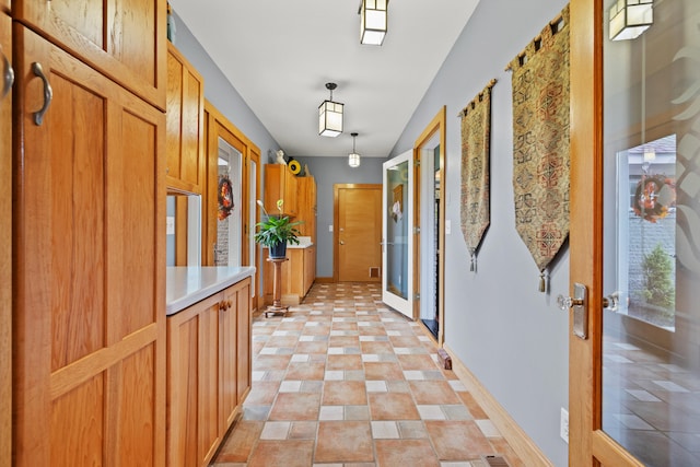 hall with baseboards
