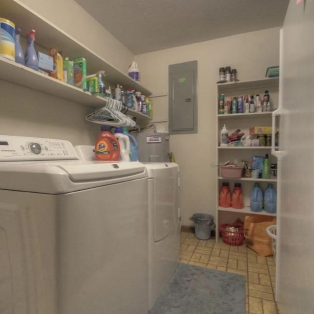 102 Locust St, Manchester, KY 40962 - laundry room with separate washer and dryer, electric panel, electric water heater, and laundry area