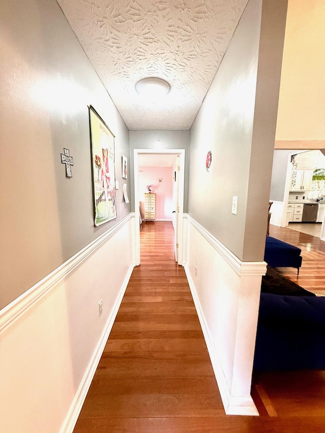 88 Powell Rd, Mckee, KY 40447 - hall featuring wood finished floors and a textured ceiling