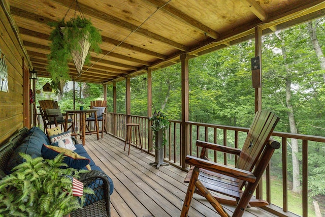 view of wooden terrace