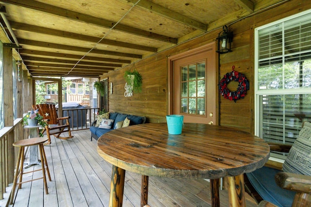 view of wooden terrace