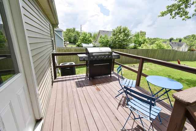 108 Central Ct, Richmond, KY 40475 - wooden deck featuring area for grilling