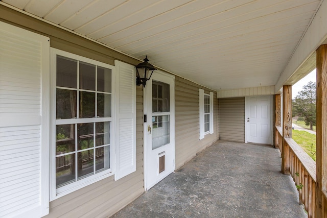 view of patio with covered porch