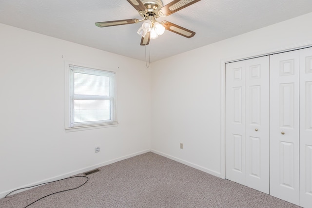 122 Barker Way, Lancaster, KY 40444 - unfurnished bedroom with carpet floors, a closet, baseboards, and ceiling fan