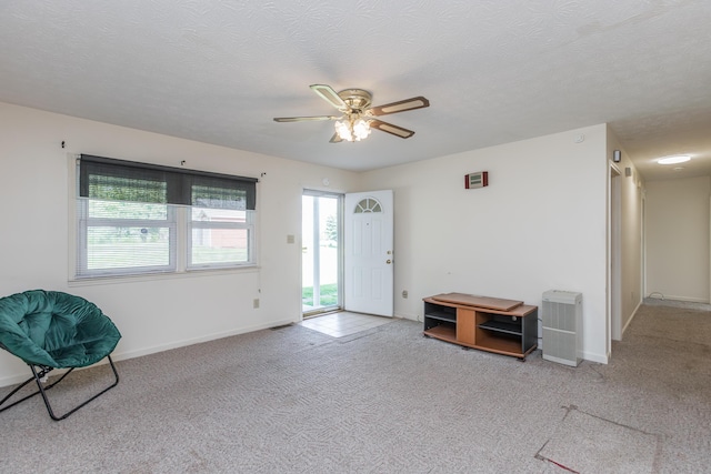 122 Barker Way, Lancaster, KY 40444 - entryway featuring ceiling fan, carpet flooring, and baseboards