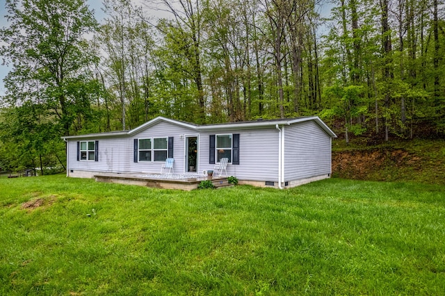 1132 State Highway 1662, Olive Hill, KY 41164 - manufactured / mobile home featuring a front lawn and crawl space