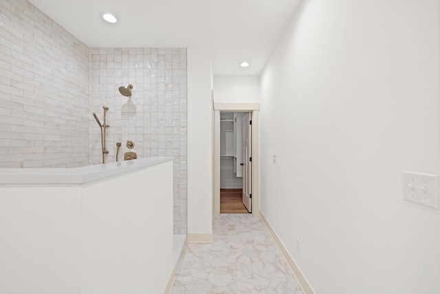 35 Valley Pointe Dr, Somerset, KY 42501 - hall featuring recessed lighting, marble finish floor, and baseboards