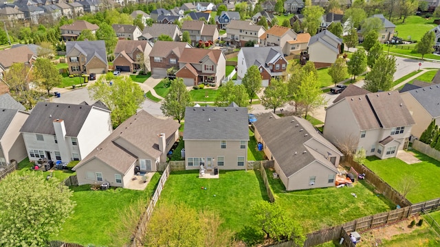 bird's eye view featuring a residential view