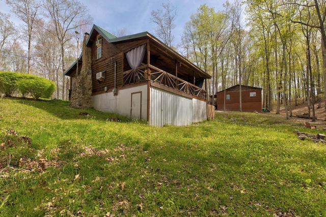 494 Deer Run Rd, Wellington, KY 40387 - rear view of house featuring a yard