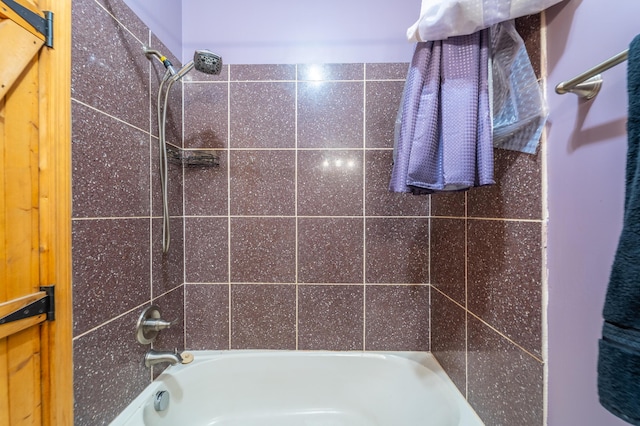 full bath with washtub / shower combination