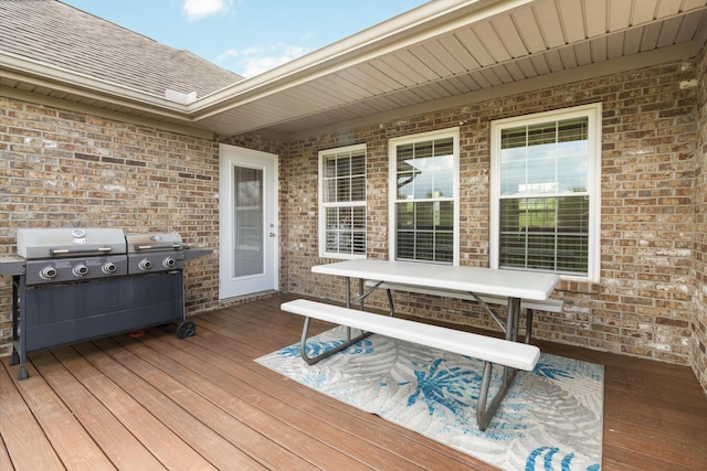 deck with grilling area