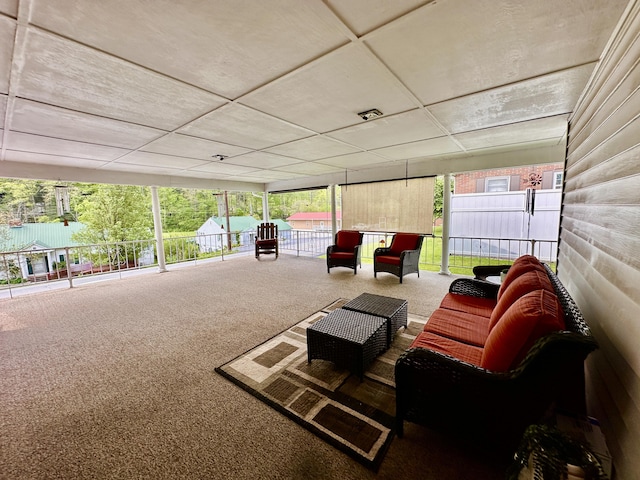 view of patio with fence