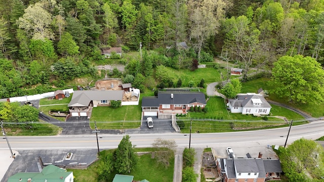 bird's eye view with a residential view