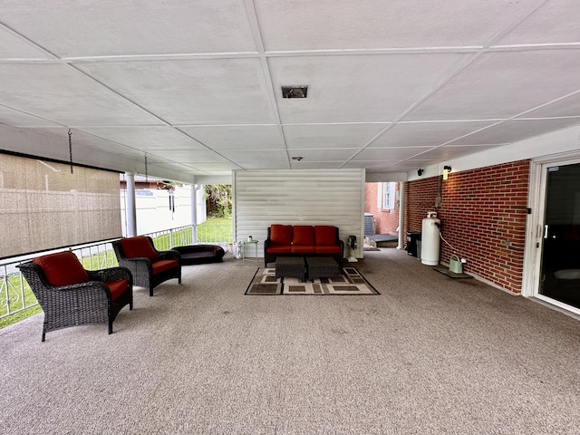view of patio featuring an outdoor hangout area