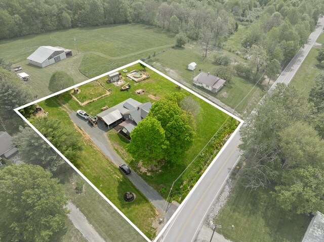 3576 Elkhorn Rd, Campbellsville, KY 42718 - bird's eye view featuring a rural view