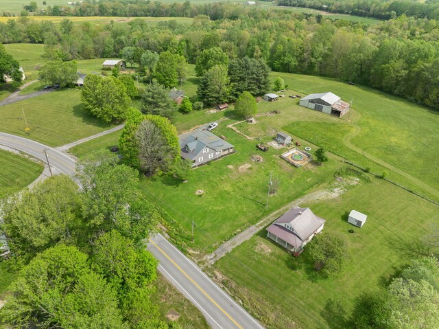 3576 Elkhorn Rd, Campbellsville, KY 42718 - birds eye view of property with a rural view