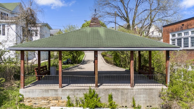 view of home's community with a gazebo