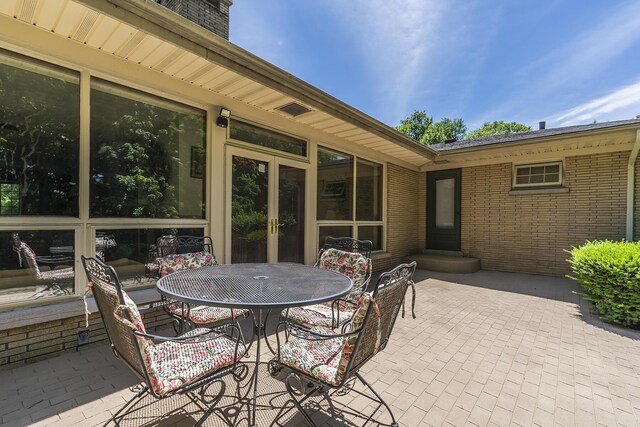 1964 Shadybrook Ln, Lexington, KY 40502 - view of patio / terrace with outdoor dining space and french doors