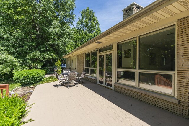 1964 Shadybrook Ln, Lexington, KY 40502 - wooden terrace featuring outdoor dining space