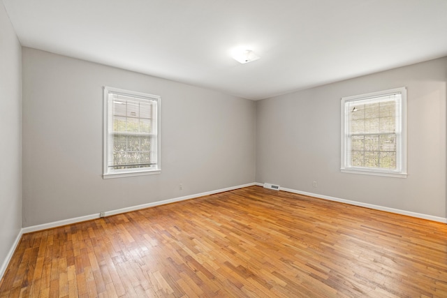 307 N Doctor St, Springfield, KY 40069 - spare room with visible vents, baseboards, light wood-style flooring, and a healthy amount of sunlight