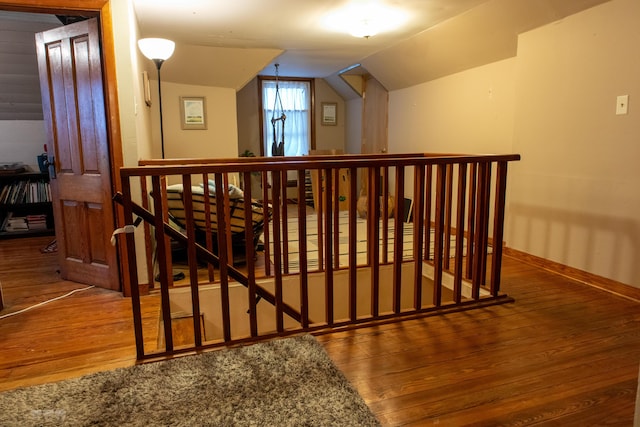 1770 Millersburg-Cynthiana Rd, Paris, KY 40361 - additional living space with wood-type flooring, vaulted ceiling, and baseboards