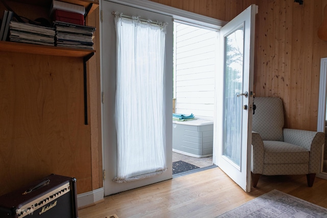 1770 Millersburg-Cynthiana Rd, Paris, KY 40361 - entryway with wood walls and light wood-style floors