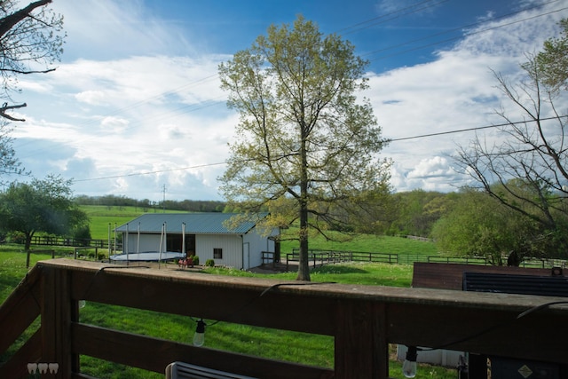 1770 Millersburg-Cynthiana Rd, Paris, KY 40361 - view of yard featuring an outdoor structure, a rural view, and fence