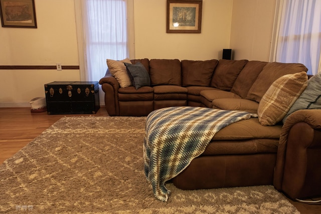 1770 Millersburg-Cynthiana Rd, Paris, KY 40361 - living room featuring wood finished floors and baseboards