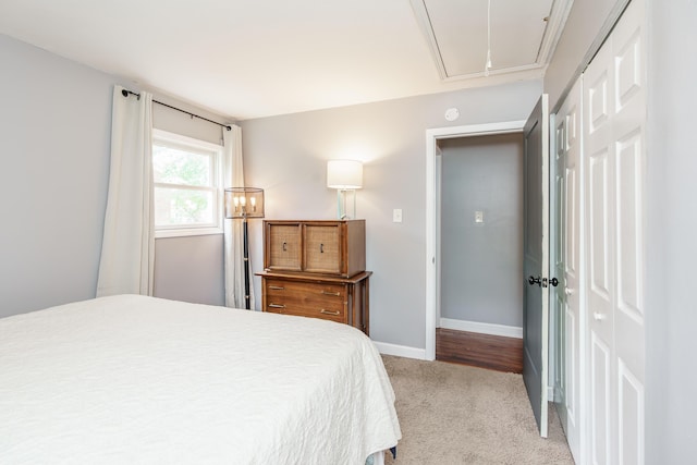 1139 Venetian Way, Lexington, KY 40517 - bedroom with attic access, carpet floors, and baseboards