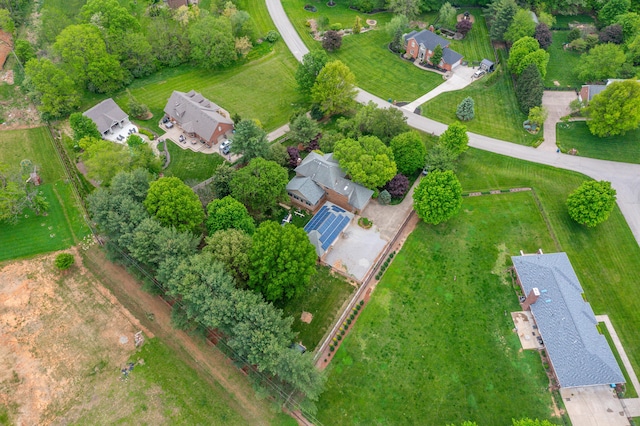 aerial view featuring a residential view